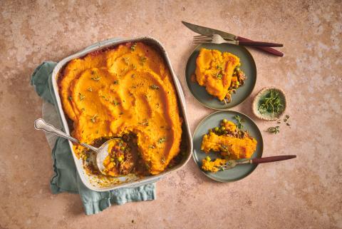 Squash shepherd's pie 