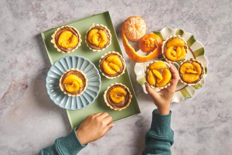 Schoggi-Mandarinen-Tartelettes