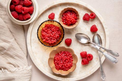 Caviar de framboises