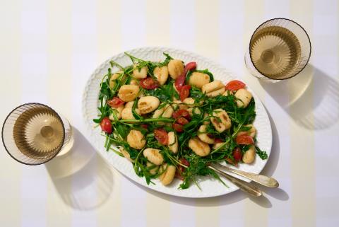 Lemon gnocchi salad
