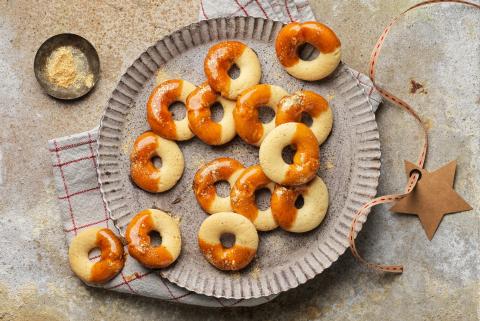 Sternanis-Caramel-Ringli