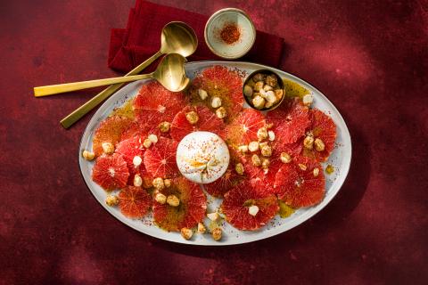 Carpaccio de pamplemousse