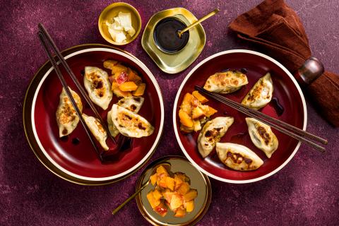 Dumplings aux pommes et à la courge