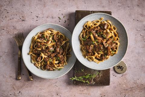 Rindsragout mit Rotwein