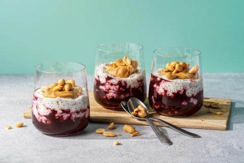 Kirschen-Chia-Pudding