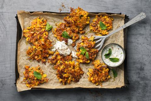 Mais-Tätschli (Pakora) 