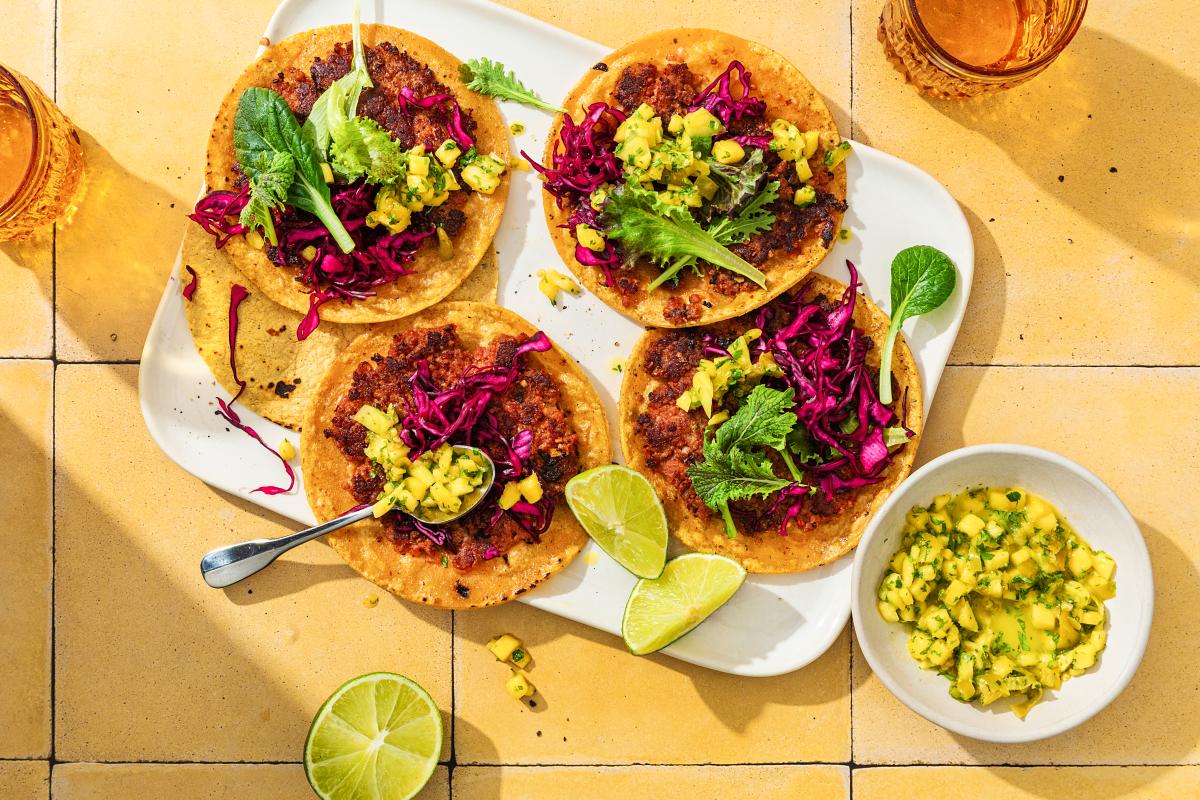 Smashed tacos végétariens-image