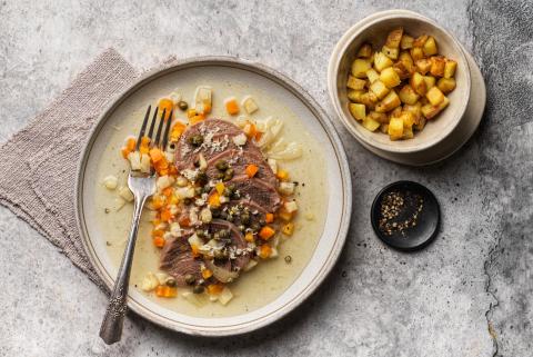 Rindszunge mit Meerrettich