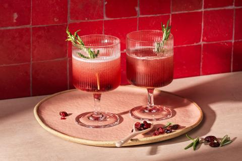 Cranberry Vanilla Spritz 