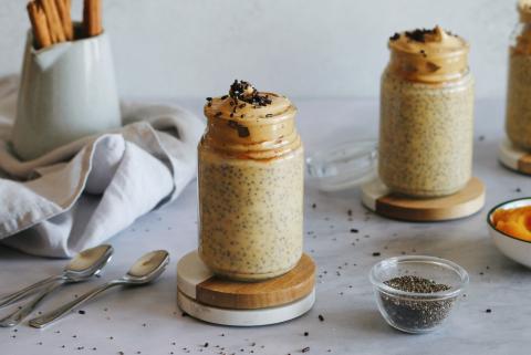 Pumpkin spice chia pudding
