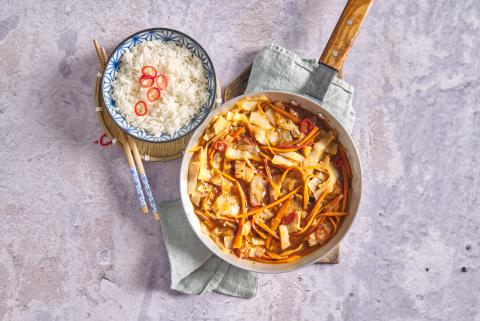 Weisskabis sweet and sour