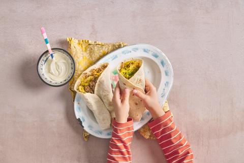 Burritos à la viande hachée