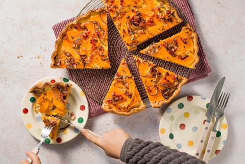 Kürbis-Zwiebelwähe