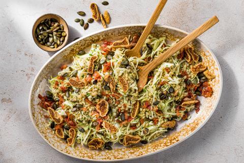 Gersten-Kabissalat mit Speck