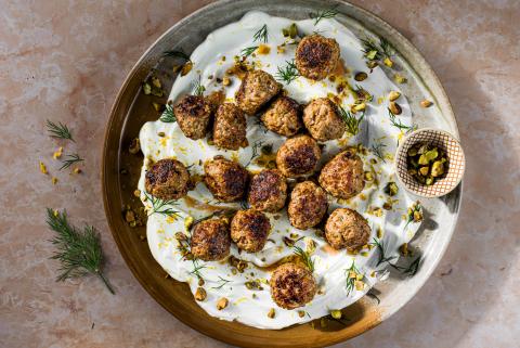 Lamm-Pistazien-Hackbällchen