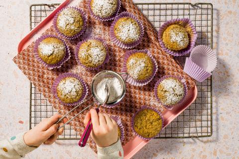Banana quinoa muffins