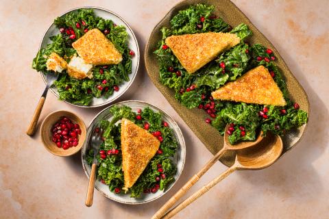 Sesam-Feta mit Federkohl 