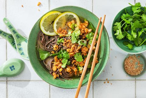 Soupe de soba au yuzu kosho