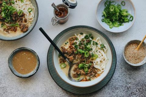 Tantanmen Ramen mit Hackfleisch