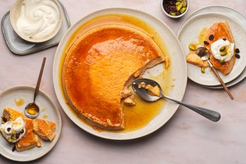 Carrot cake flan