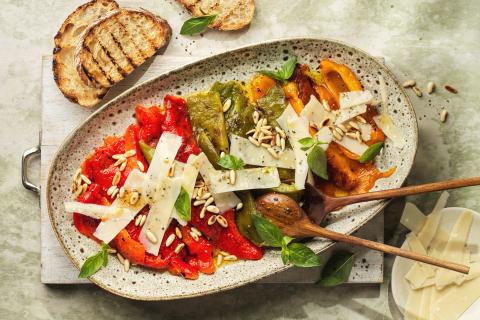 Carpaccio di peperoni grigliati