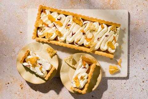 Exotic cheesecake tart     