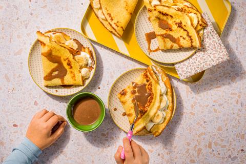 Quark-Crêpes mit Banane