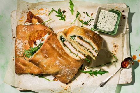 Poulet-Pizza-Sandwich