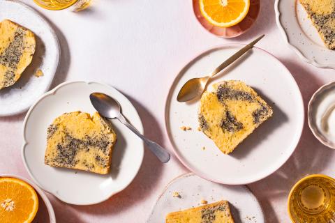 Orangen-Mohn-Marmorkuchen