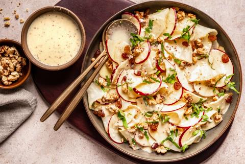 Lauwarmer Selleriesalat Waldorf-Style