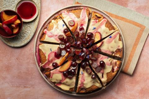 Traubenkuchen mit Earl-Grey