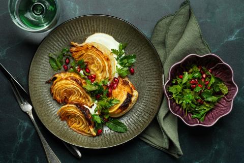 Gebackener Kabis mit Feta