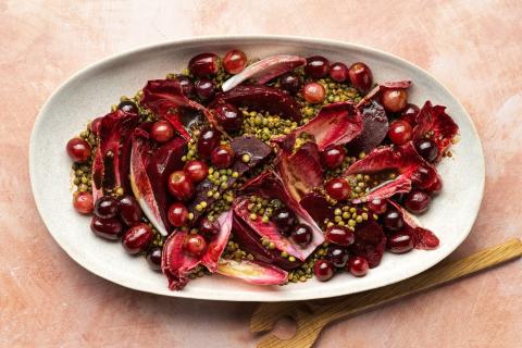 Trauben-Linsensalat