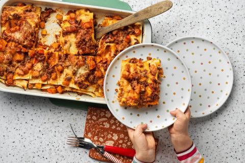 Kürbis-Hackfleisch-Lasagne