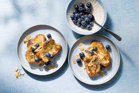 Zopf-French Toast mit Mohn