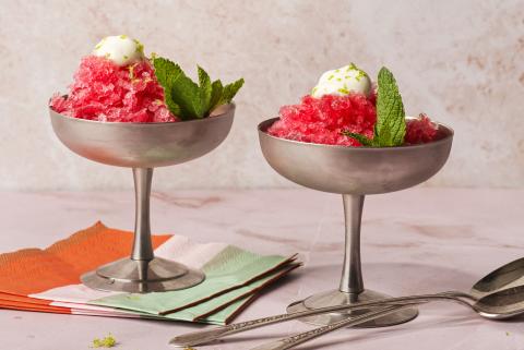 Hibiskus-Granita