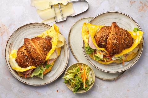 Pfannen-Gipfeli-Sandwiches