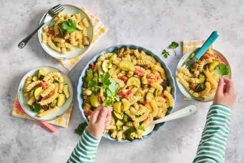 Ratatouille-Pastasalat