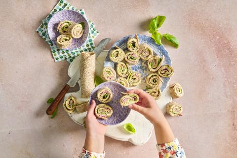 Zucchetti-Wraps-Röllchen