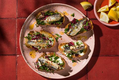 Bruschette con sardine