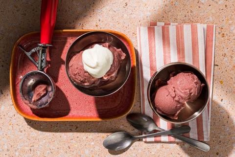 Sorbet au vin rouge