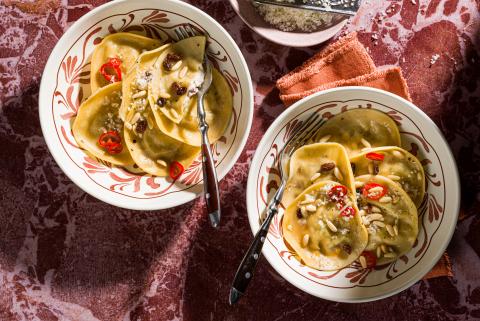 Zwiebel-Ricotta-Ravioli