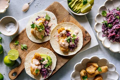 Tacos di pesce croccanti 