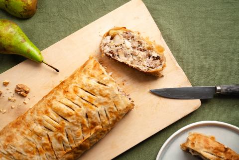 Sauerkraut-Strudel mit Kartoffeln