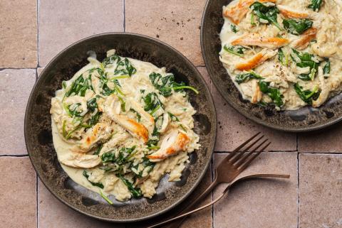 Chicken and rice dish