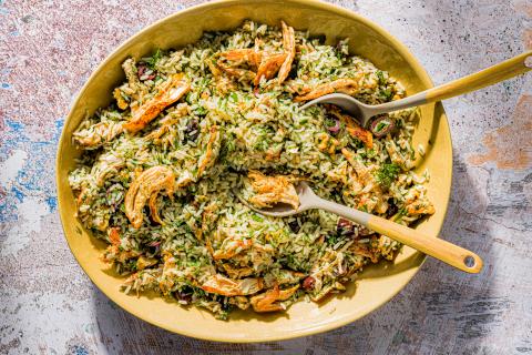 Salade de riz au poulet