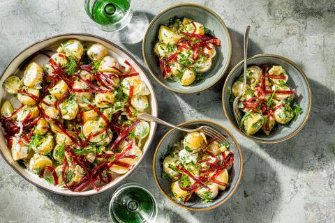 Kartoffel-Bündnerfleisch-Salat