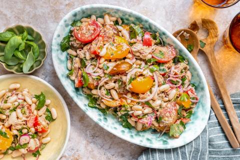 Cannellini-Bohnensalat mit Thon