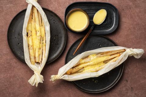 Gebackene Schwarzwurzel mit Hollandaise