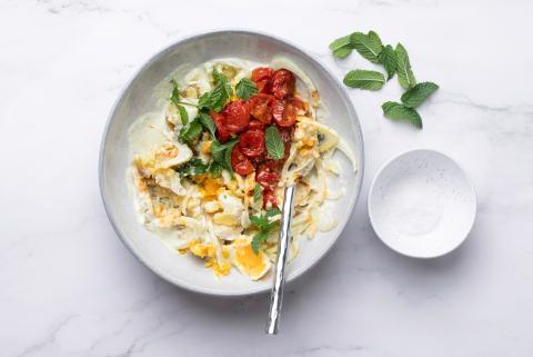 Proteinreicher Kartoffelsalat